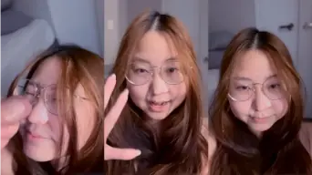 Cewek Kacamata Kena Crot di Muka Video by RedTube