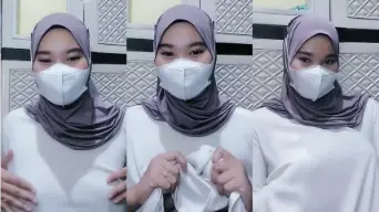 Host Cantik Jilbab Lepas Bra Mango Video by TubeV