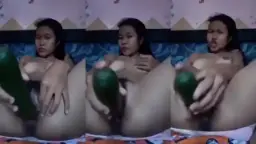 Abg Masukin Timun Karena Sange Berat Video by Tube8