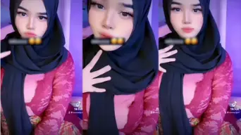 Hijaber Cantik Imut Toge Kebaya Merah Video by BOKEPSIN