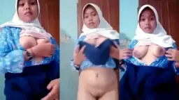 Daun Masih Muda Hijab Masih Pakai Seragam Sekolah Video by xHamster