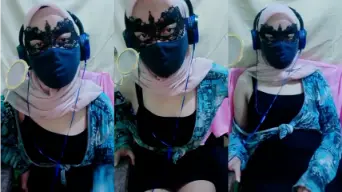 Hijab Pink Mulus Liveshow Ebot